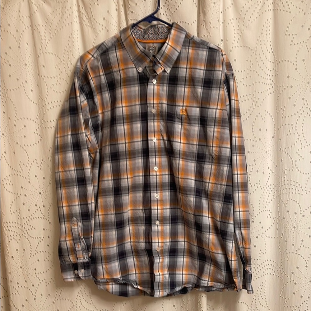 Cinch Black and Gray Casual Button Down Shirt